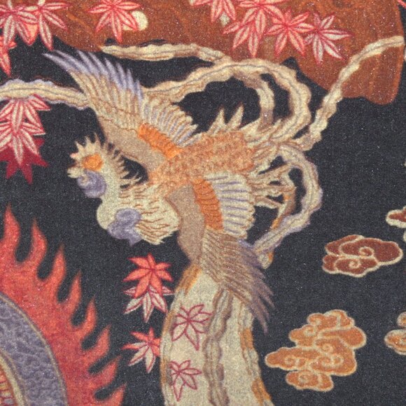 VTG Boston Proper Multicolored Midi Skirt Velveteen Size M/L - Picture 3 of 9